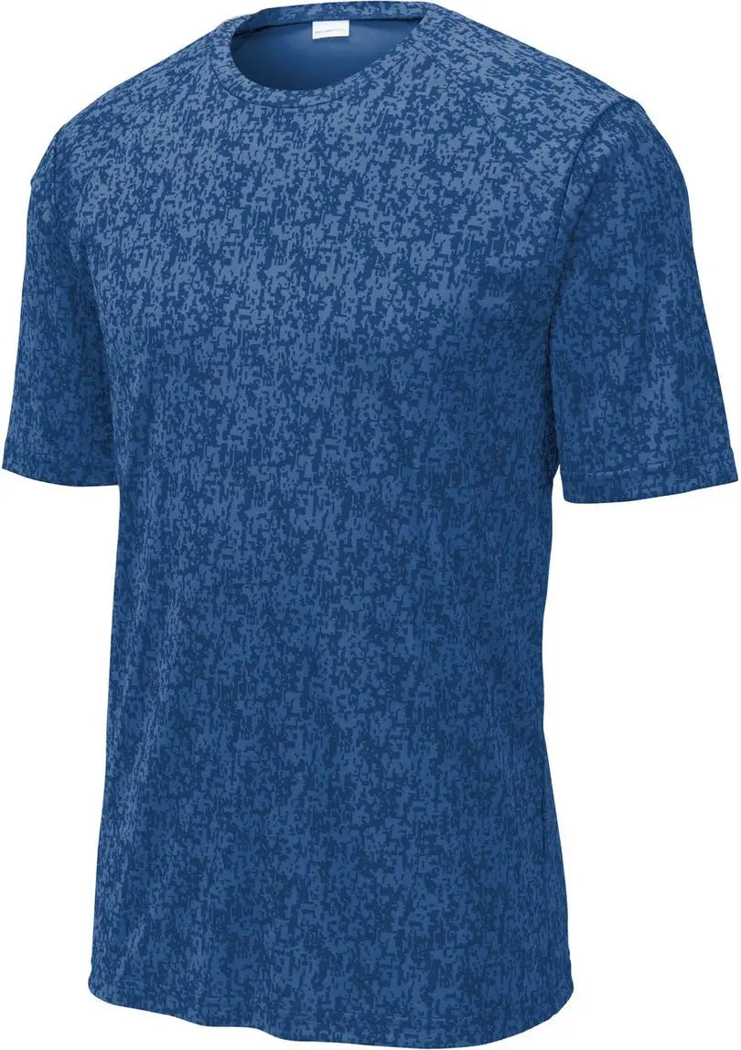 Sport-tek St460 Digi Camo Tee - Royal