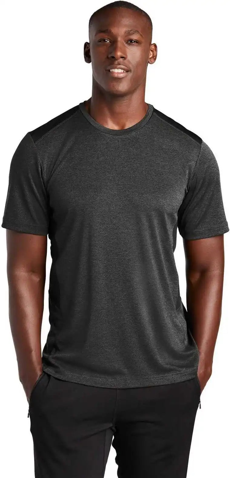 Sport Tek St465 Endeavor Tee Black Heather
