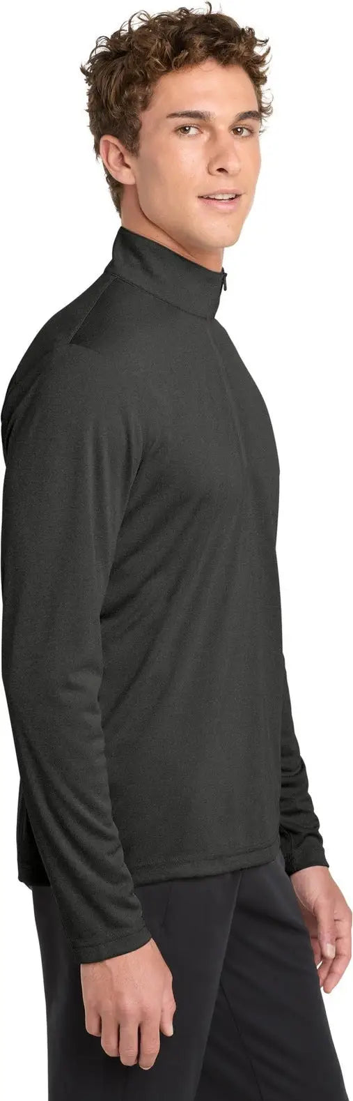 Sport-tek St469 Endeavor 1/2-zip Pullover - Black Heather