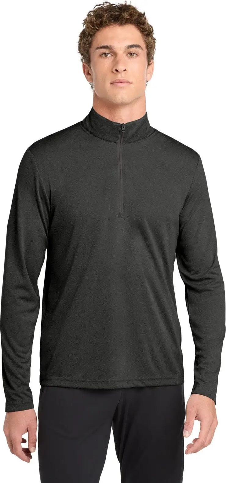 Sport-tek St469 Endeavor 1/2-zip Pullover - Black Heather