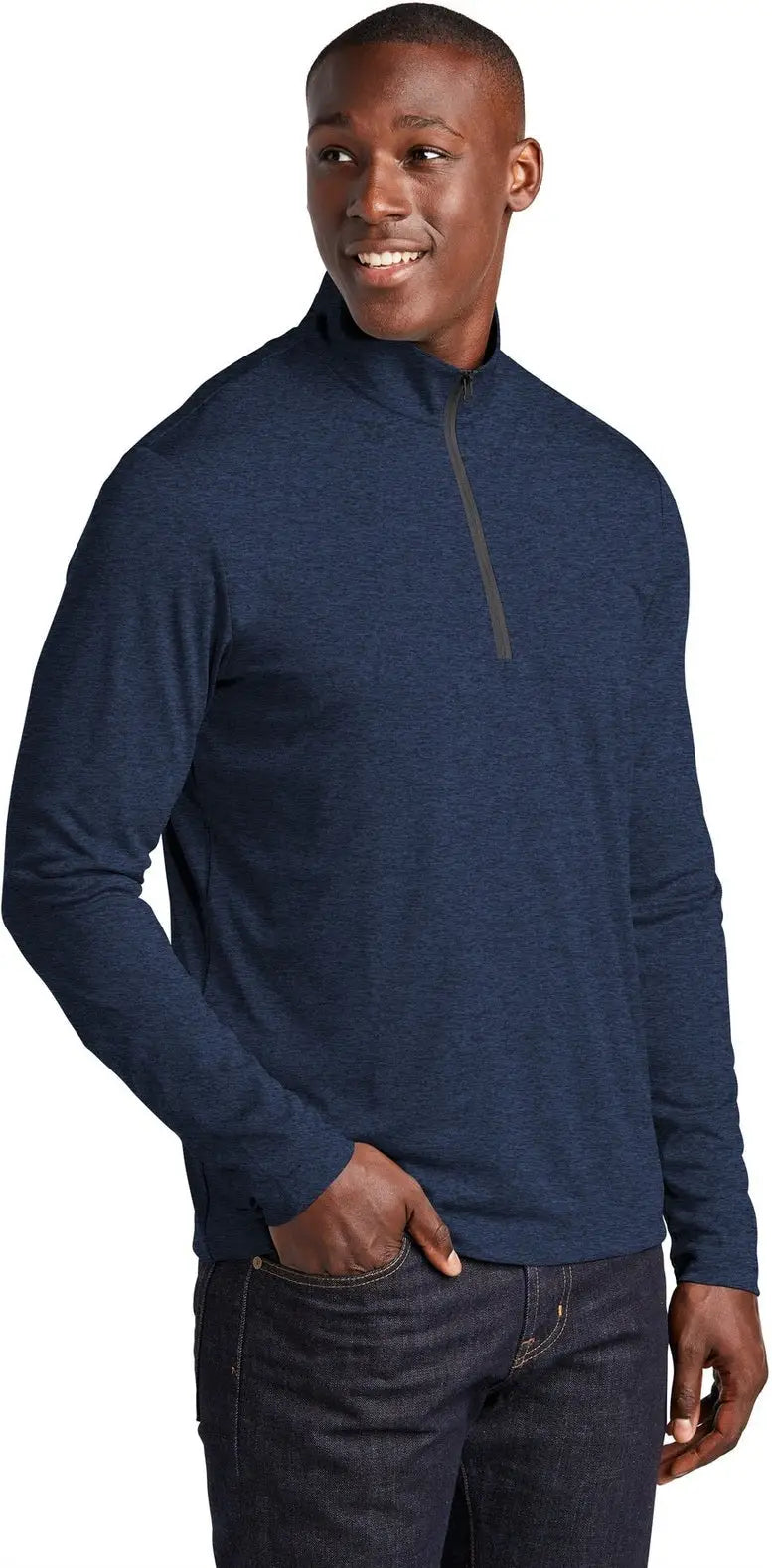 Sport-tek St469 Endeavor 1/2-zip Pullover - Dark Royal Heather
