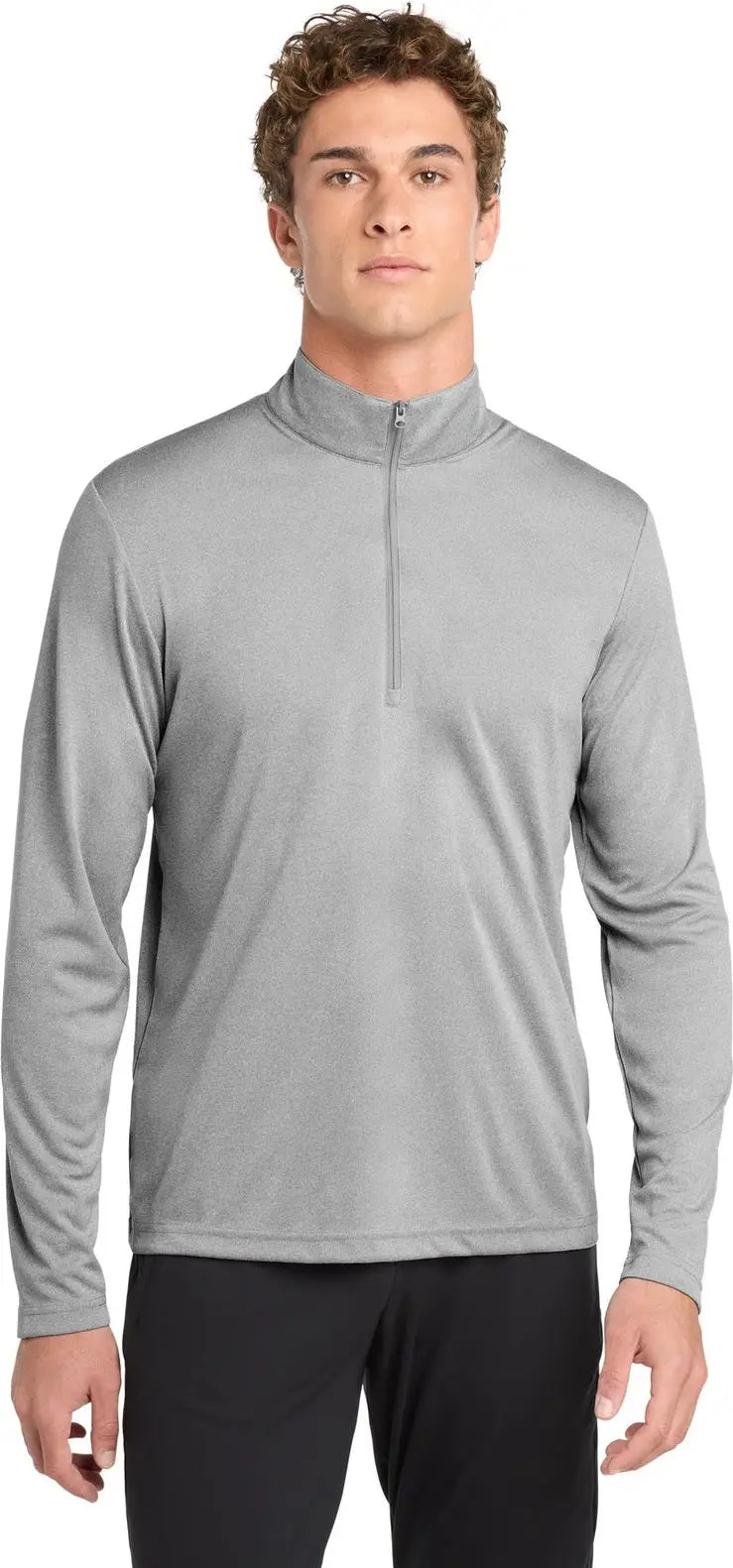 Sport-tek St469 Endeavor 1/2-zip Pullover - Light Gray Heather