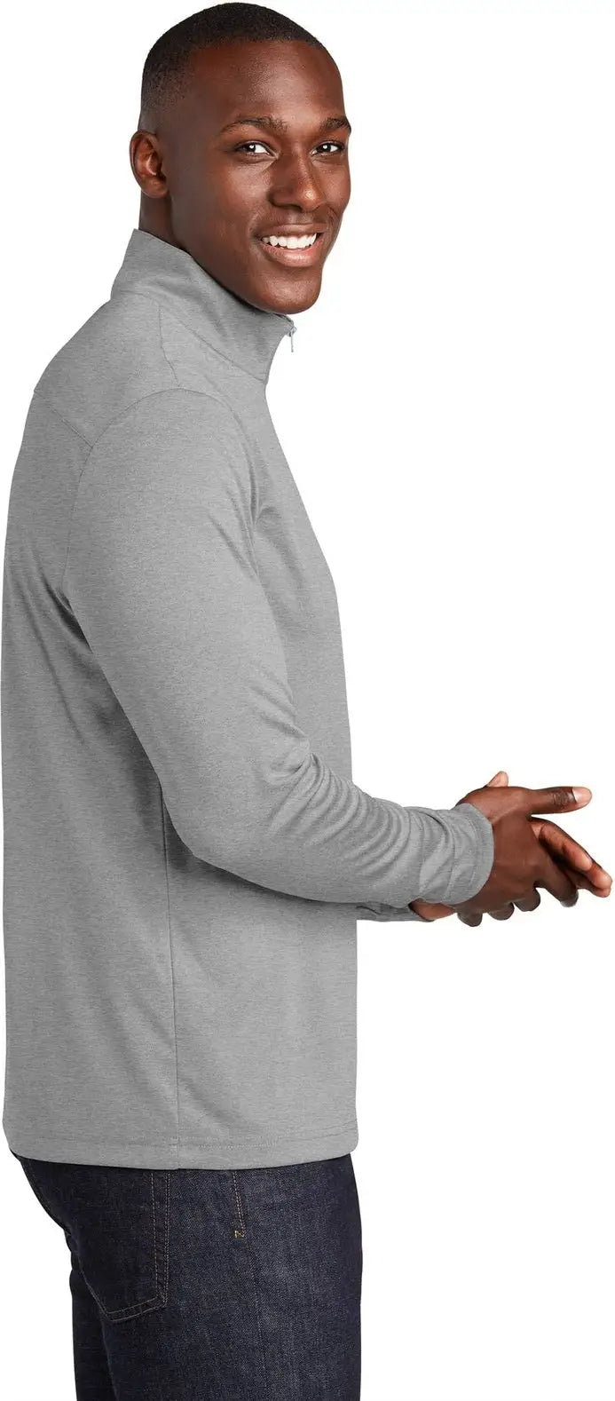 Sport-tek St469 Endeavor 1/2-zip Pullover - Light Gray Heather