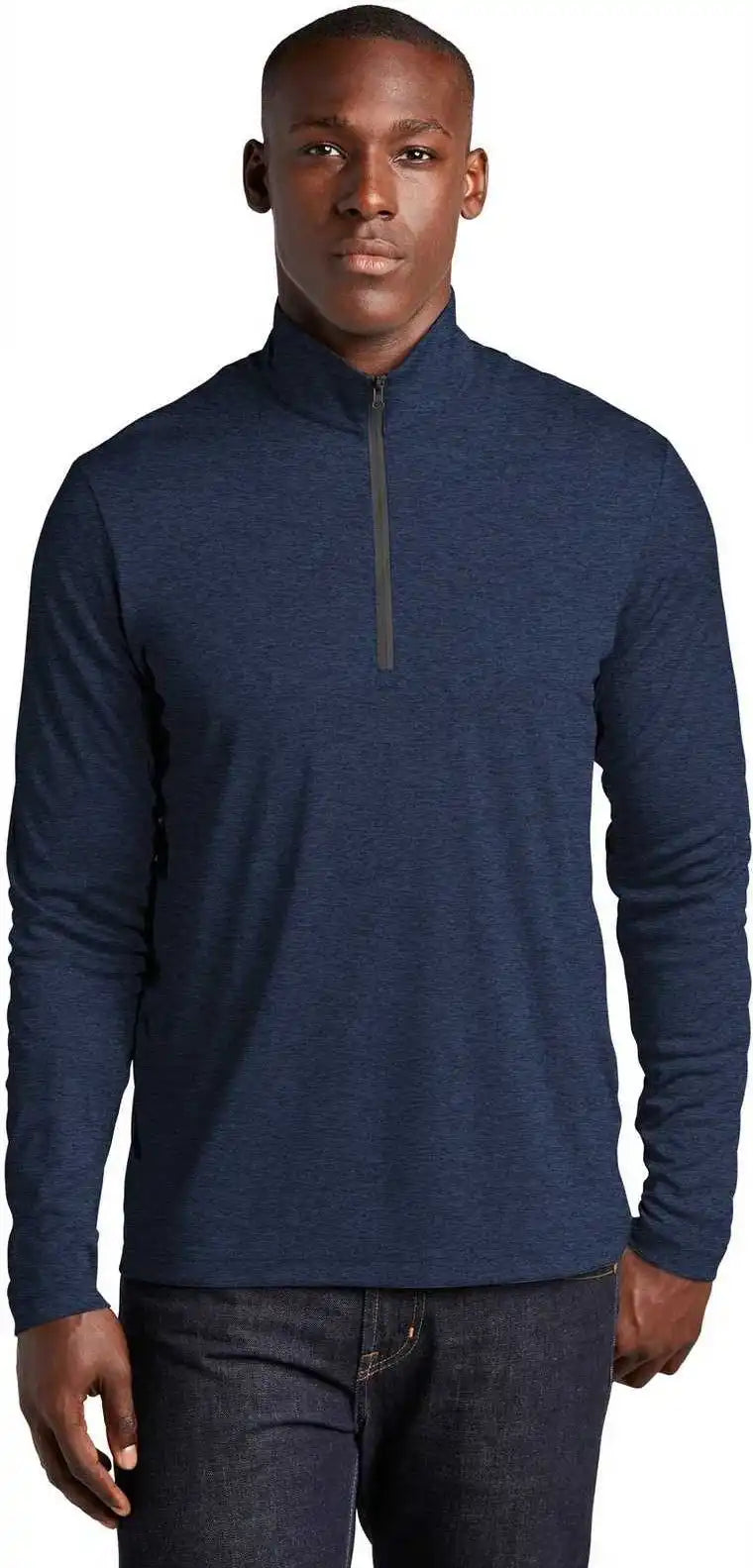 Sport Tek St469 Endeavor 1/4 Zip Pullover Dark Royal Heather