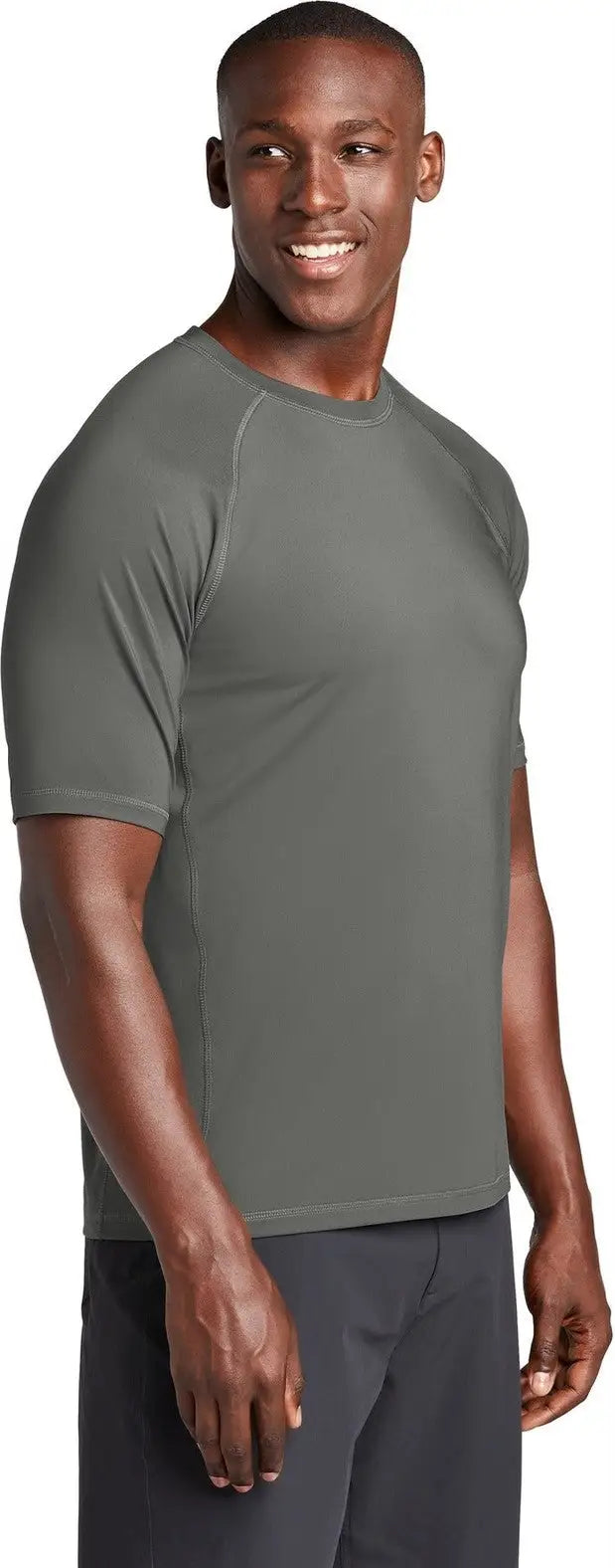 Sport-tek St470 Rashguard Tee - Dark Smoke Gray