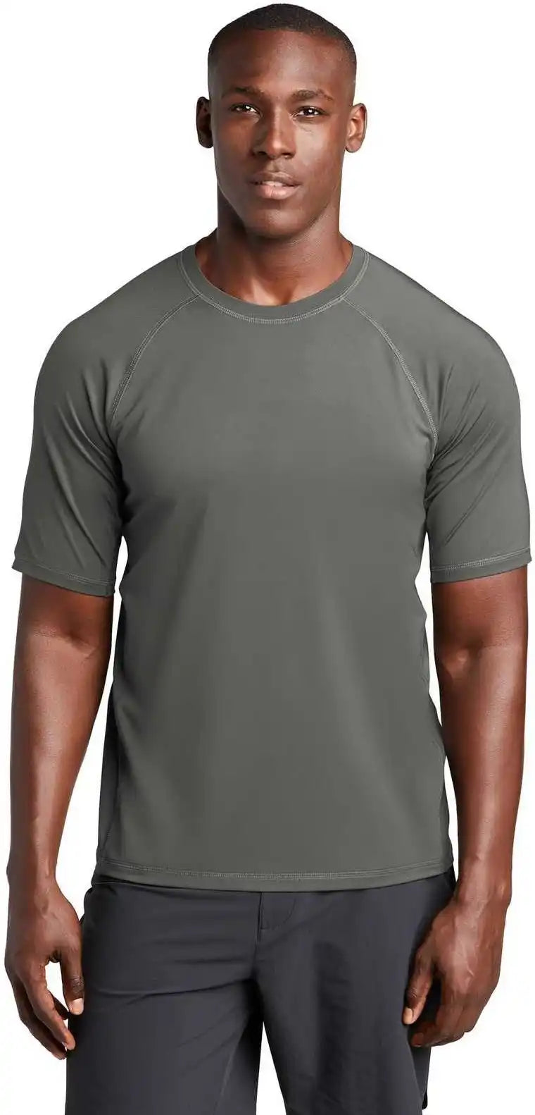 Sport-tek St470 Rashguard Tee - Dark Smoke Gray
