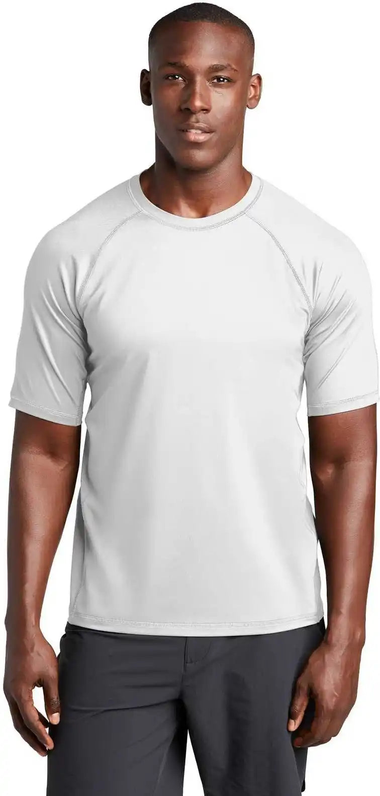 Sport-tek St470 Rashguard Tee - White