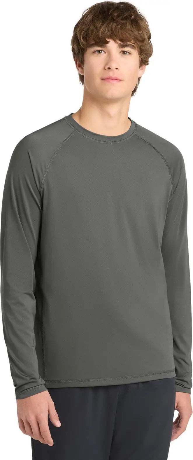 Sport-tek St470ls Long Sleeve Rashguard Tee - Dark Smoke Gray