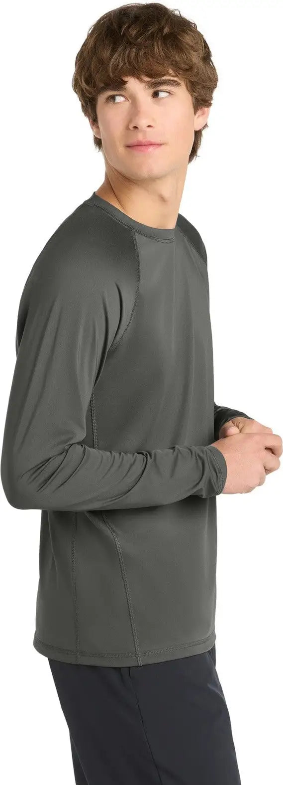 Sport-tek St470ls Long Sleeve Rashguard Tee - Dark Smoke Gray