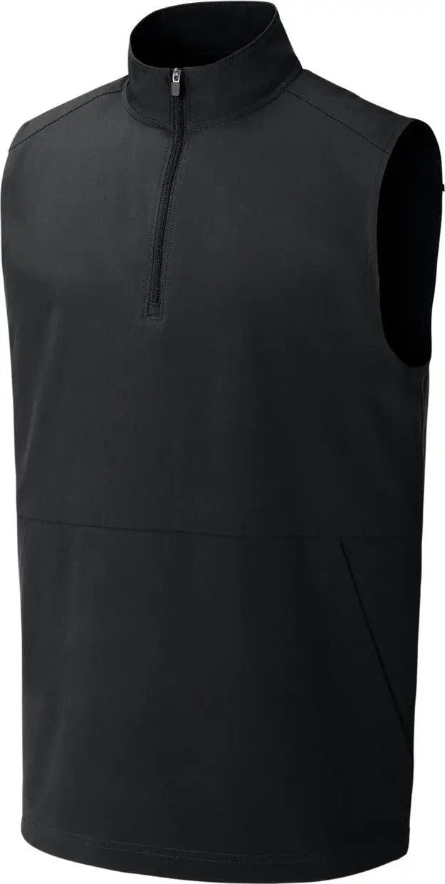 Sport-tek St487 Repeat 1/2-zip Vest - Black