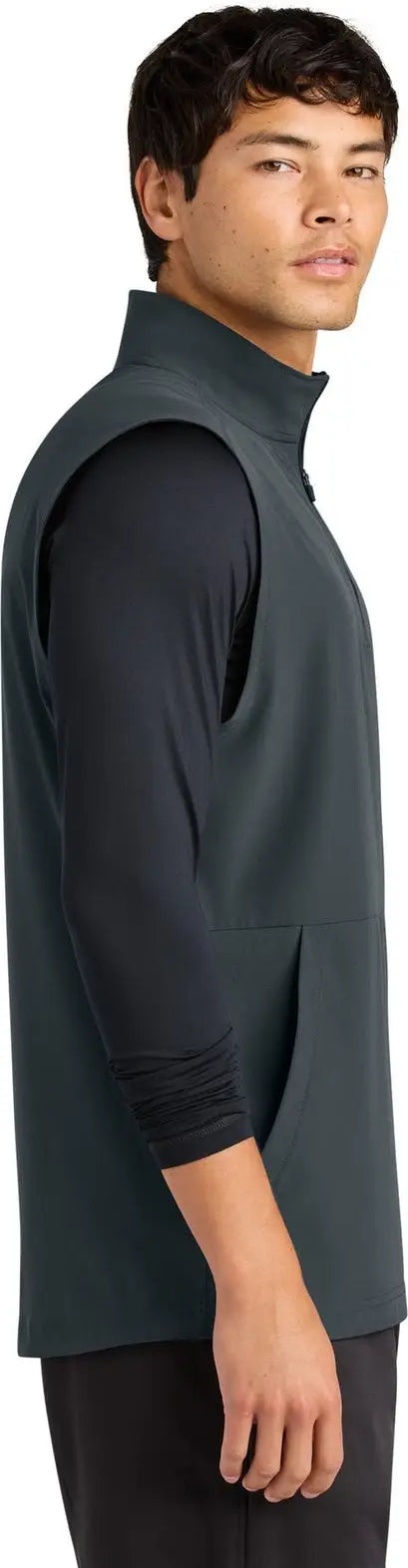 Sport-tek St487 Repeat 1/2-zip Vest - Iron Gray