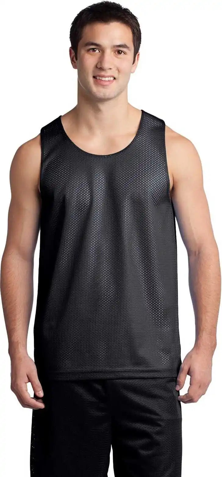 Sport-tek St500 Posicharge Classic Mesh Reversible Tank - Black