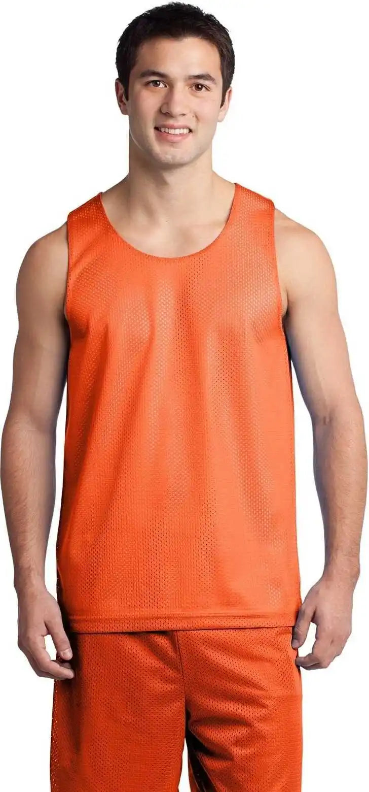 Sport-tek St500 Posicharge Classic Mesh Reversible Tank - Deep Orange