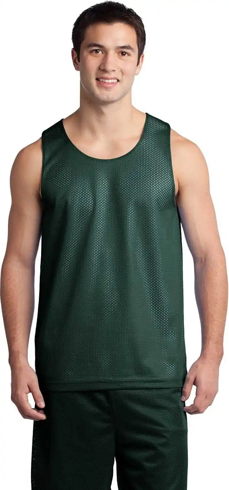 Sport-tek St500 Posicharge Classic Mesh Reversible Tank - Forest Green