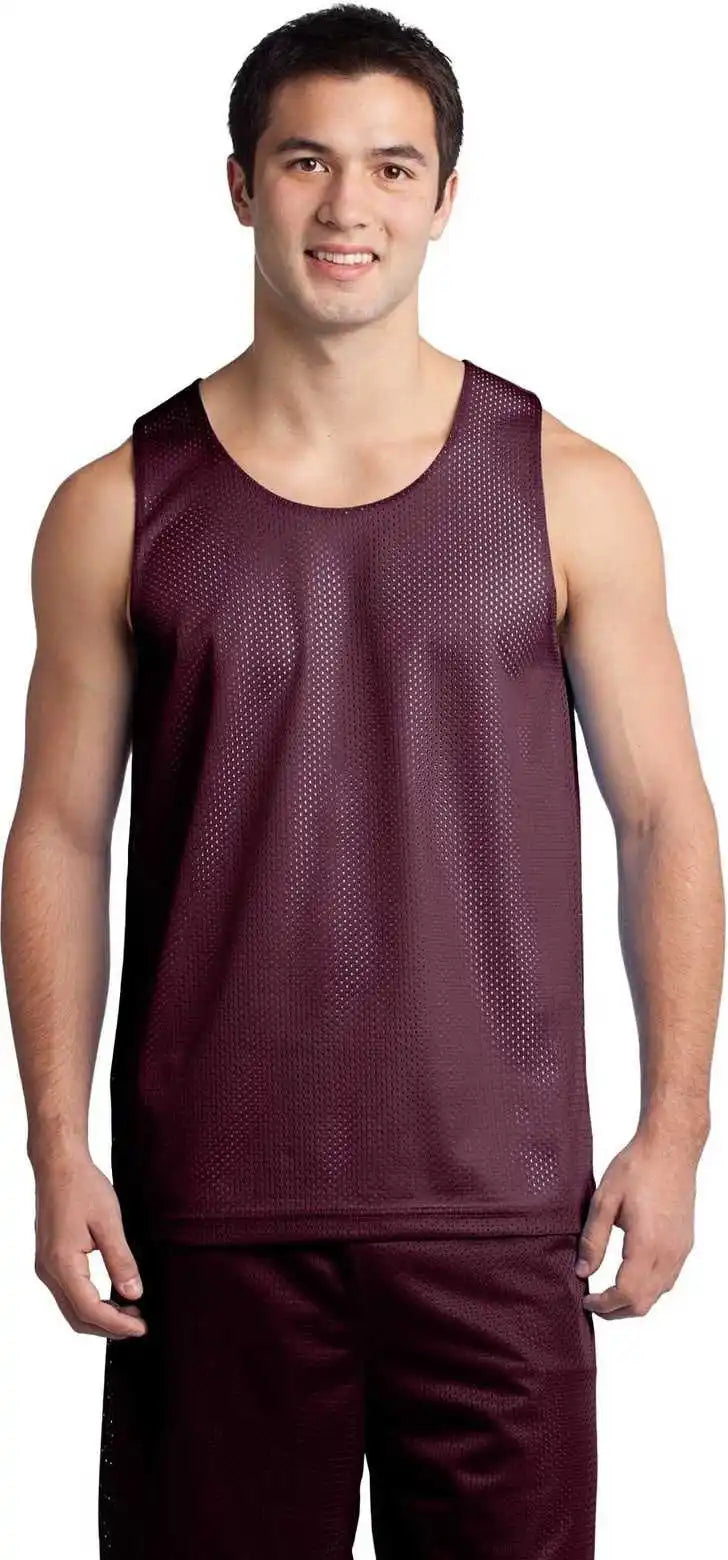 Sport-tek St500 Posicharge Classic Mesh Reversible Tank - Maroon