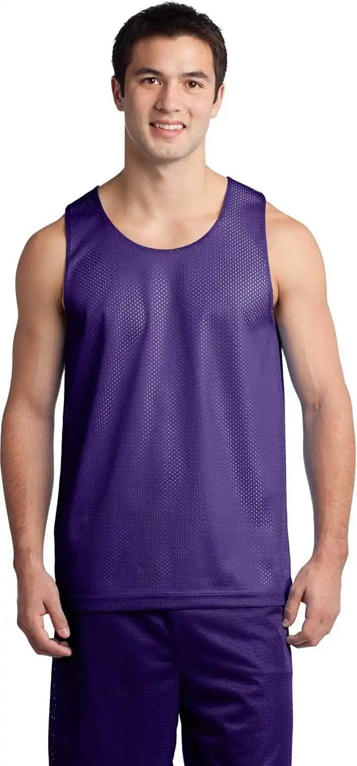 Sport-tek St500 Posicharge Classic Mesh Reversible Tank - Purple