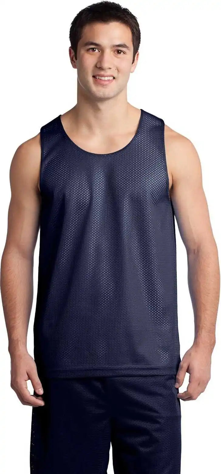 Sport-tek St500 Posicharge Classic Mesh Reversible Tank - True Navy
