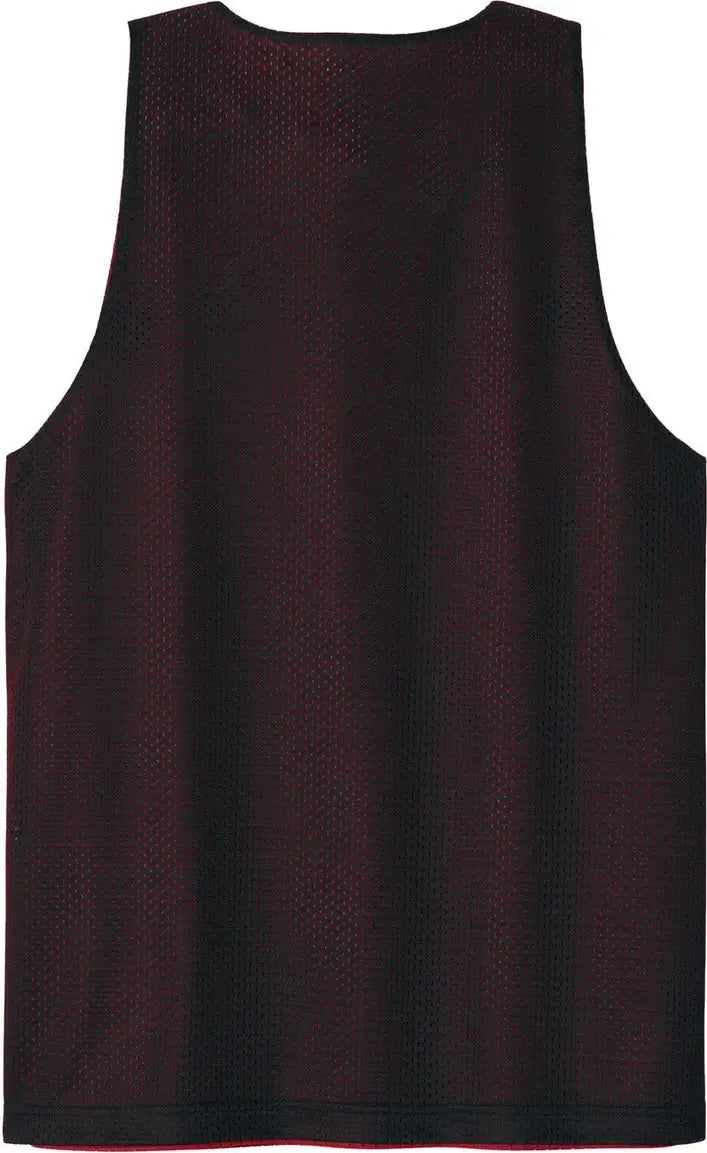 Sport-tek St5000 Posicharge Reversible Mesh Tank - Black Deep Red - Black/ / Adult Xs