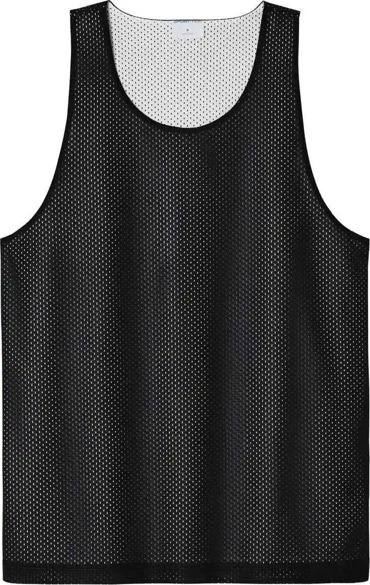 Sport Tek St5000 Posicharge Reversible Mesh Tank Black/ White