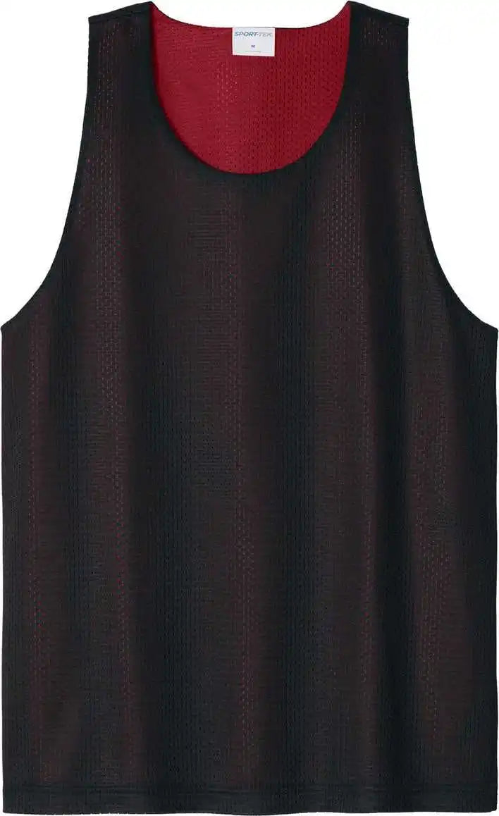 Sport Tek St5000 Posicharge Reversible Mesh Tank Blk/dpred