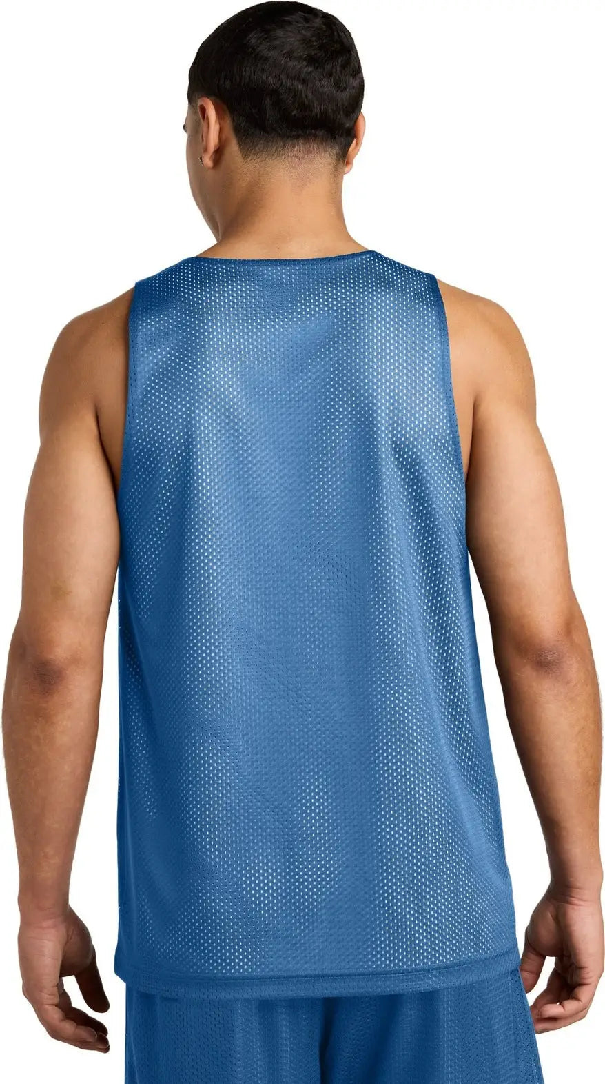 Sport-tek St5000 Posicharge Reversible Mesh Tank - Carolina Blue White