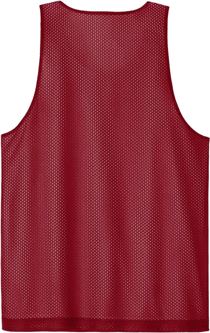 Sport-tek St5000 Posicharge Reversible Mesh Tank - Deep Red White
