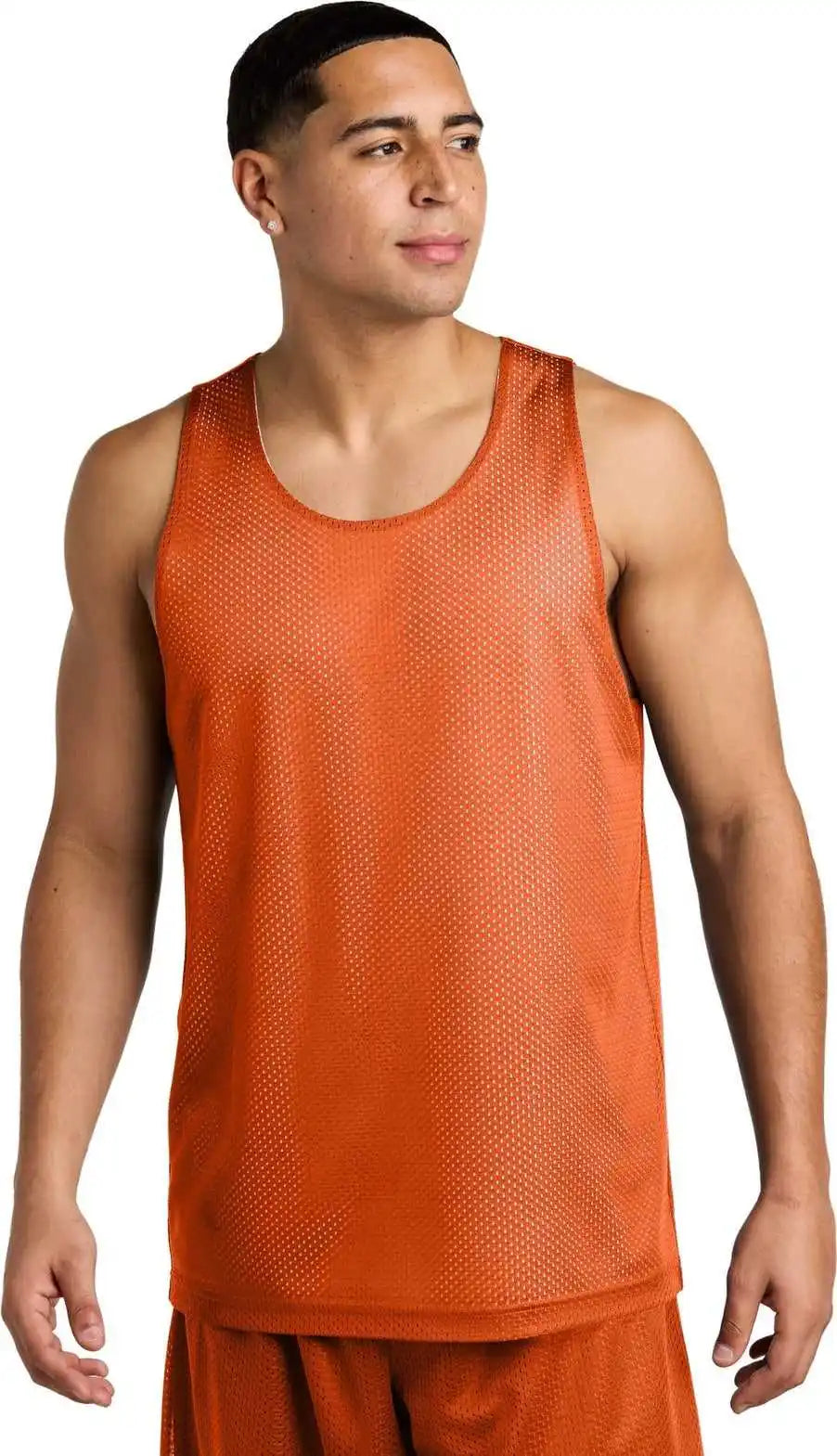 Sport-tek St5000 Posicharge Reversible Mesh Tank - Dpor/white
