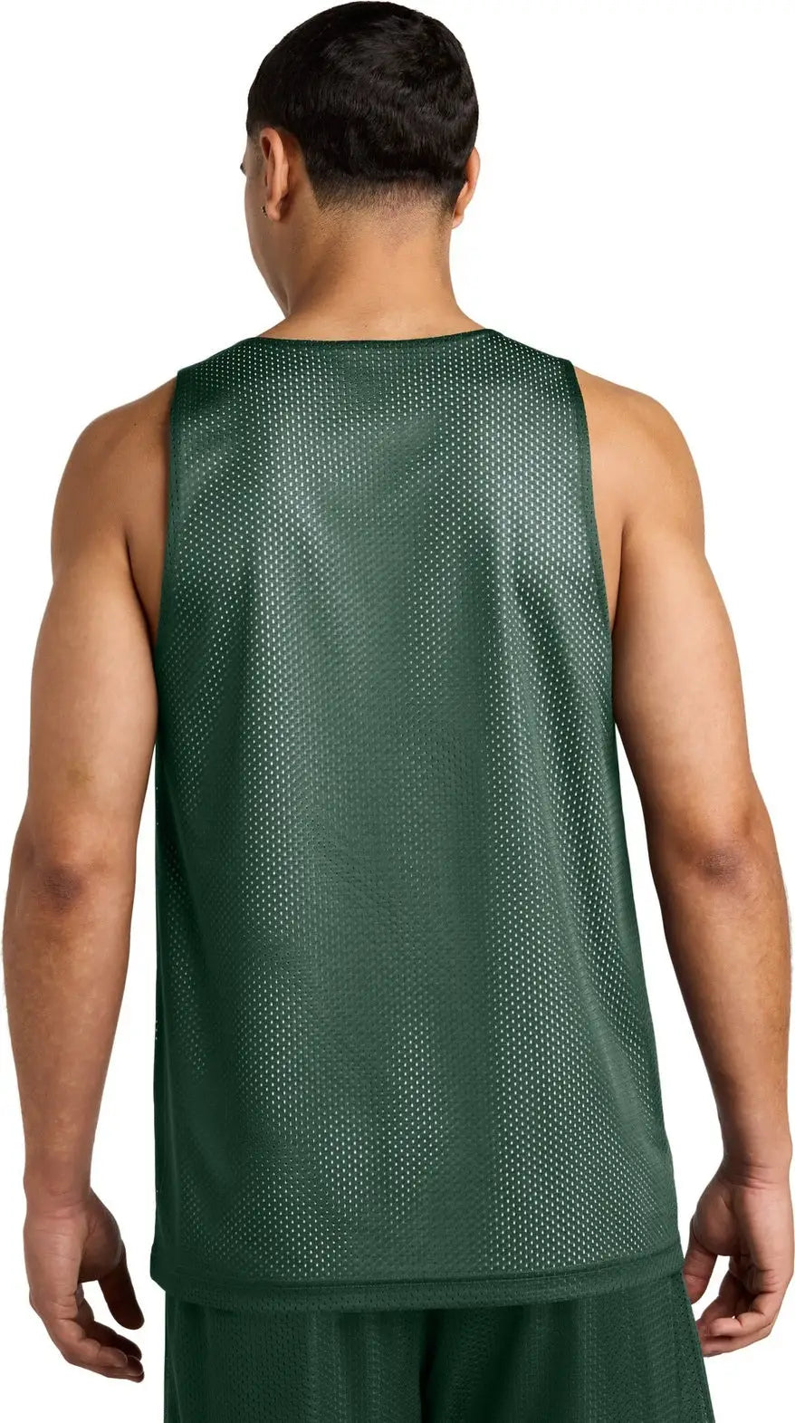 Sport-tek St5000 Posicharge Reversible Mesh Tank - Forest Green White