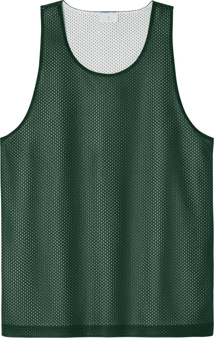 Sport-tek St5000 Posicharge Reversible Mesh Tank - Forest Green White