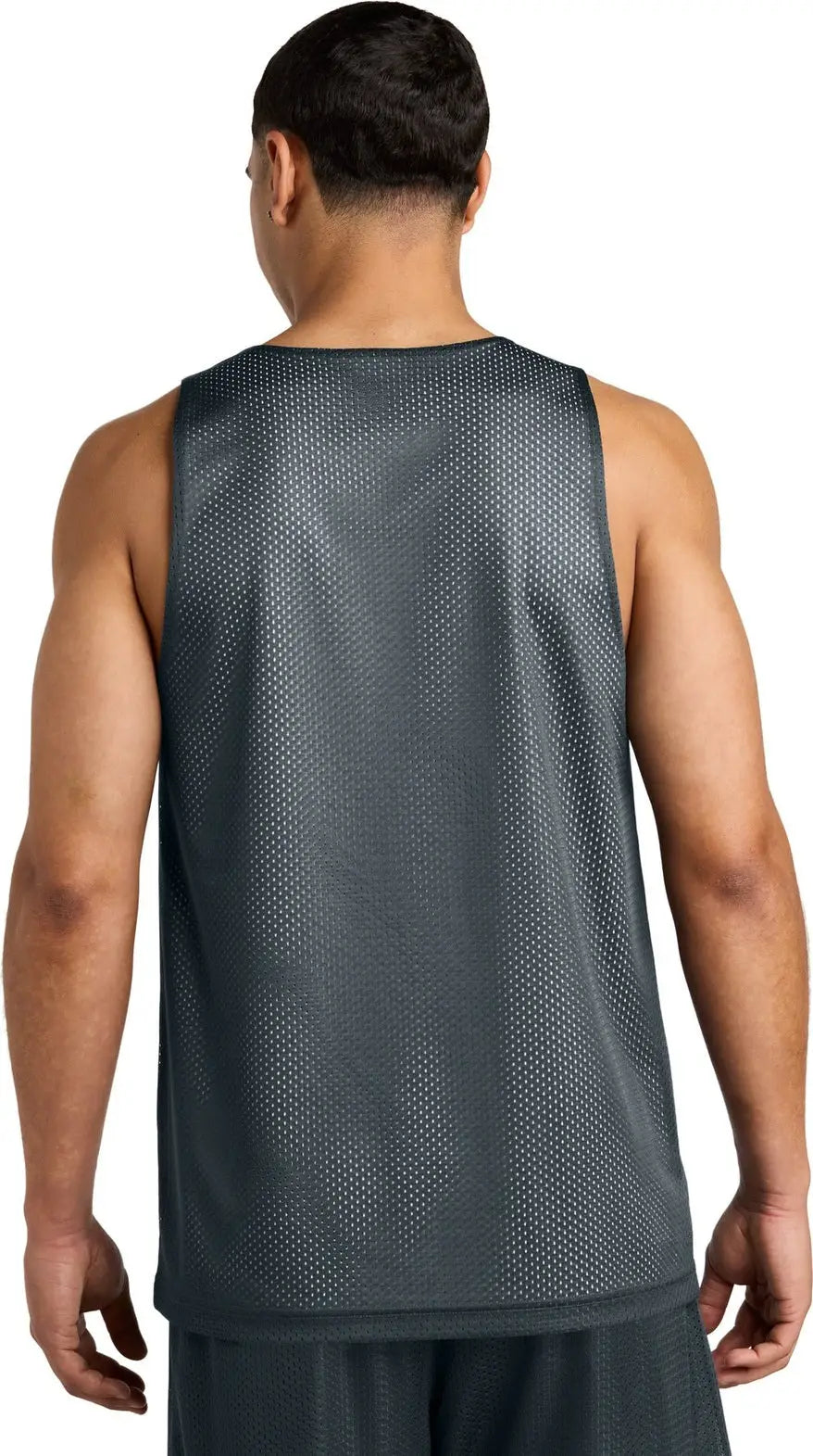 Sport-tek St5000 Posicharge Reversible Mesh Tank - Iron Gray White