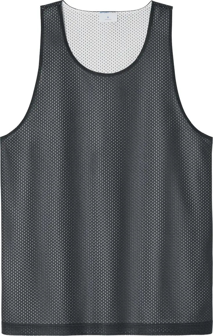 Sport-tek St5000 Posicharge Reversible Mesh Tank - Iron Gray White