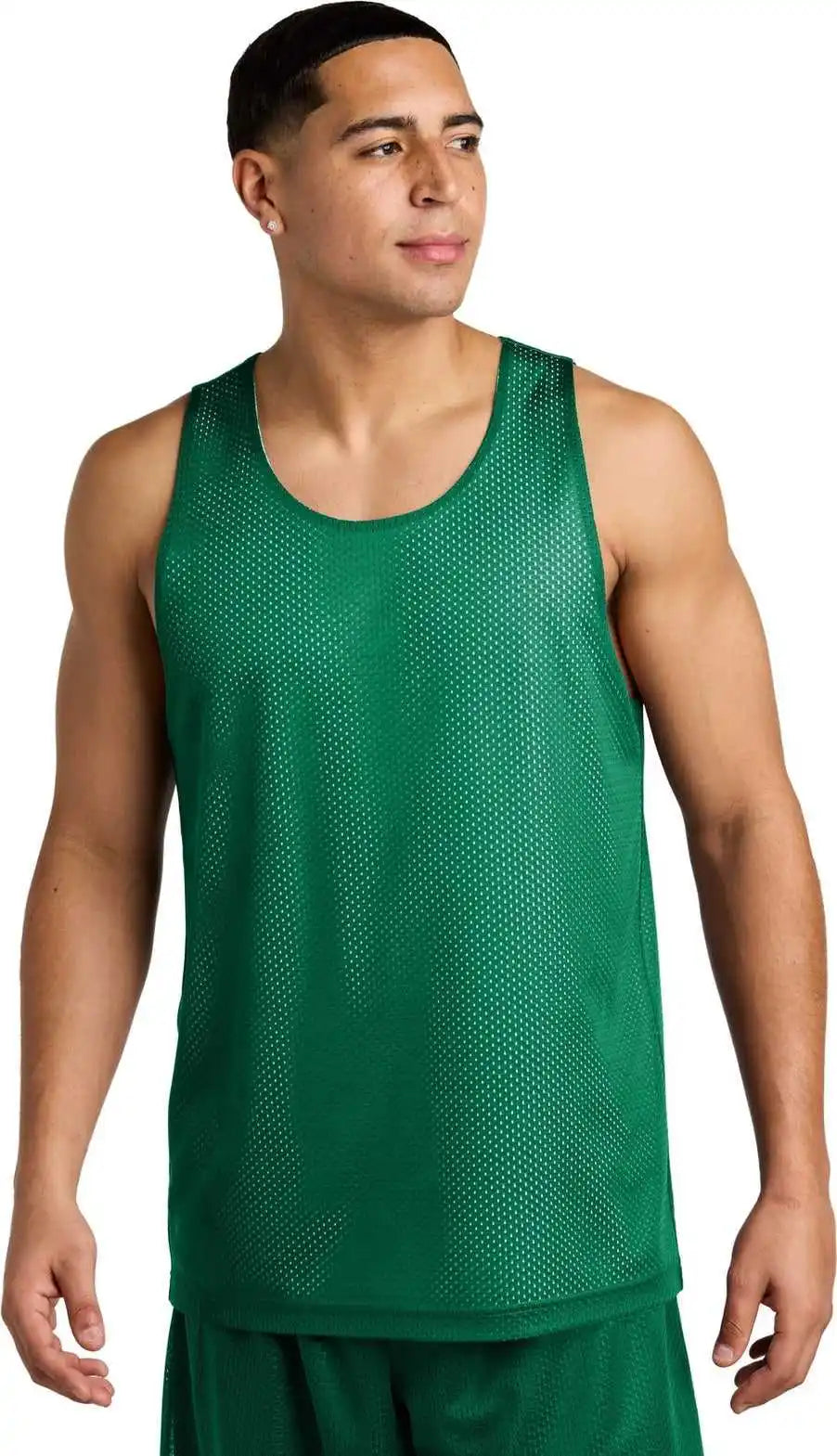 Sport-tek St5000 Posicharge Reversible Mesh Tank - Kllygr/wht