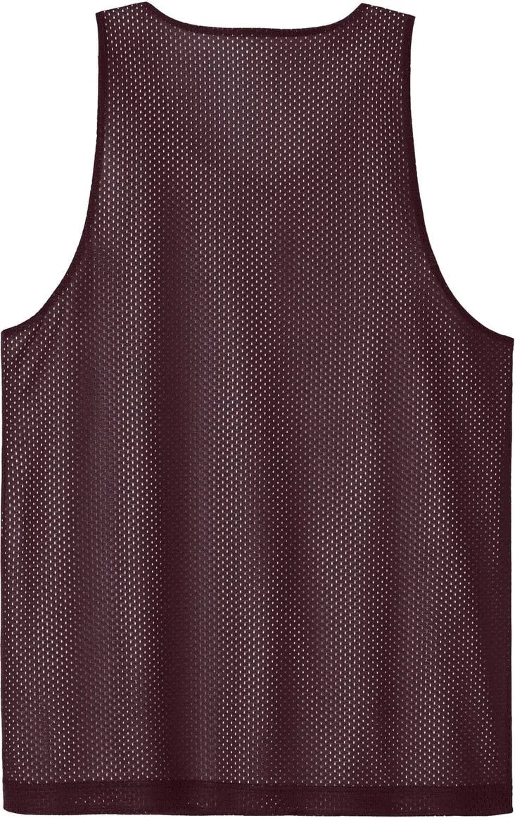 Sport-tek St5000 Posicharge Reversible Mesh Tank - Maroon White - Maroon/ / Adult Xs