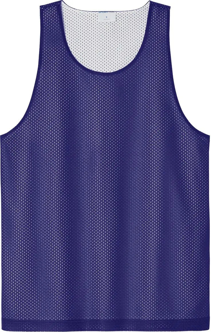 Sport-tek St5000 Posicharge Reversible Mesh Tank - Purple White