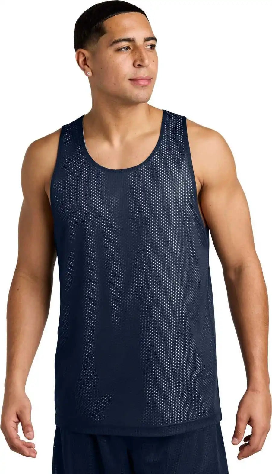 Sport-tek St5000 Posicharge Reversible Mesh Tank - True Navy/ White