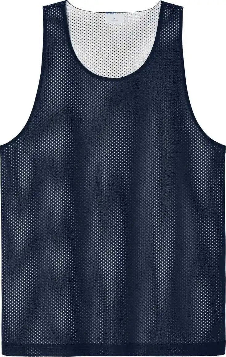 Sport-tek St5000 Posicharge Reversible Mesh Tank - True Navy/ White