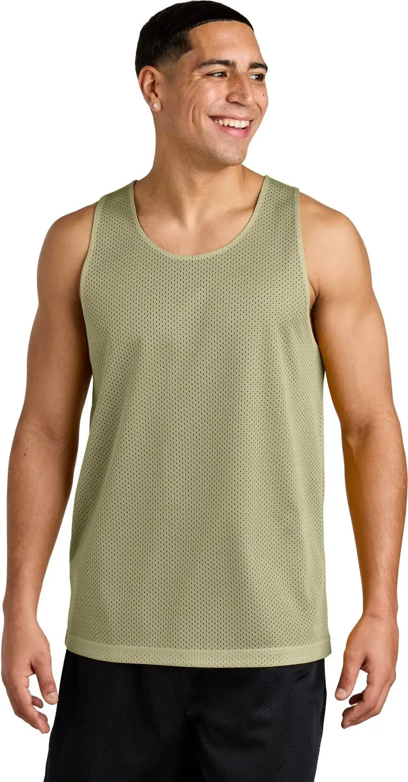 Sport-tek St5000 Posicharge Reversible Mesh Tank - Vegas Gold Black - Gold/ / Adult Xs