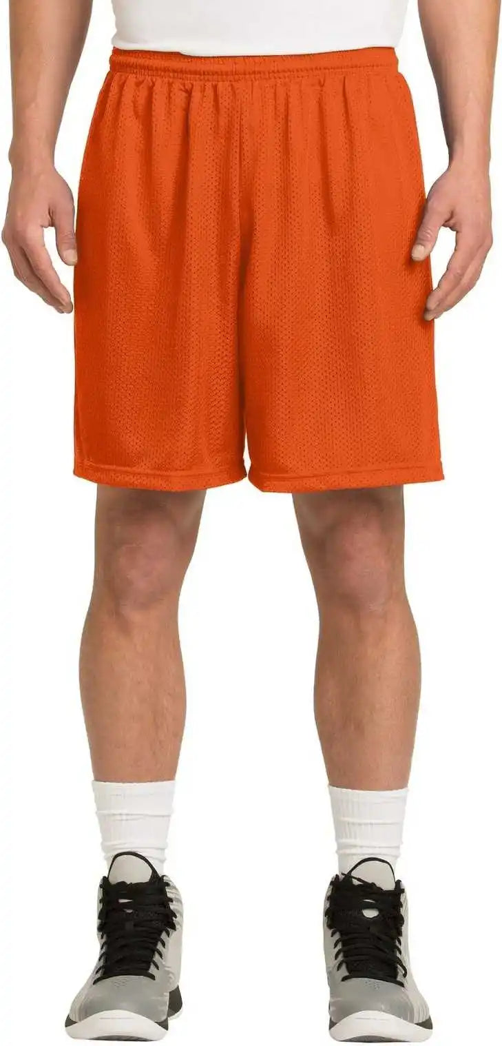 Sport-tek St510 Posicharge Classic Mesh Short - Deep Orange