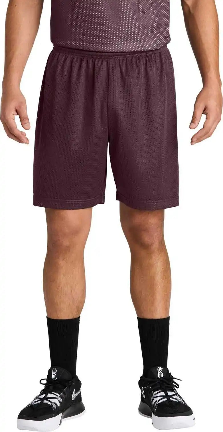 Sport-tek St5100 Posicharge Mesh 7’’ Short - Maroon