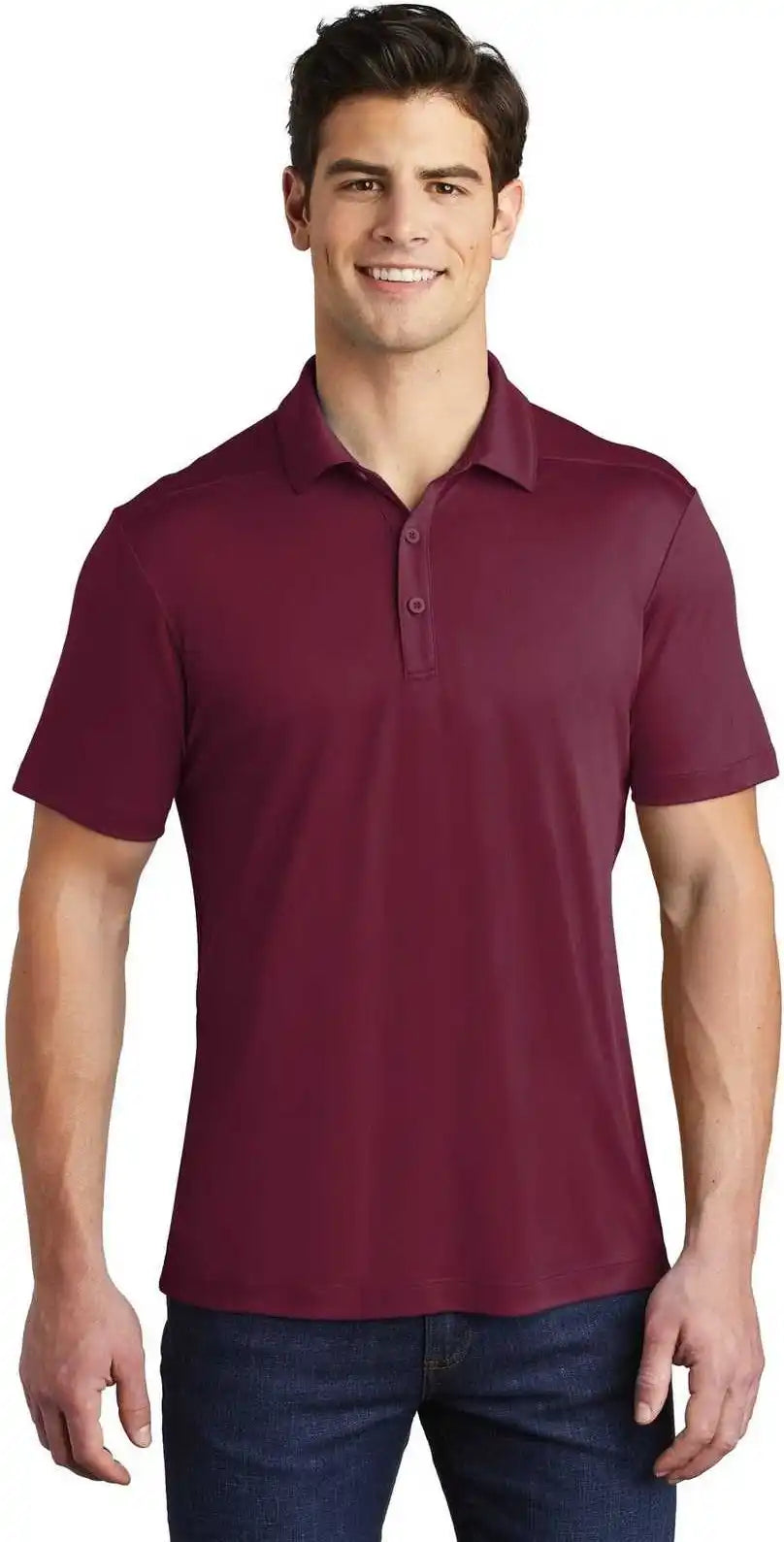 Sport Tek St520 Posi Uv Pro Polo Cardinal