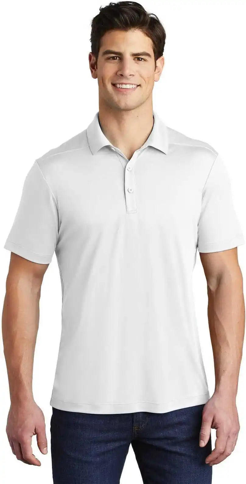 Sport Tek St520 Posi Uv Pro Polo White