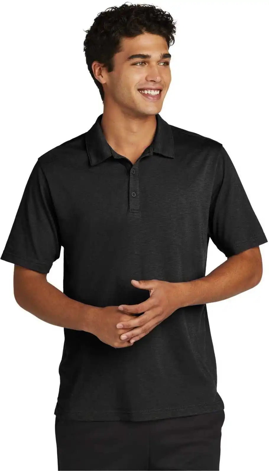 Sport Tek St530 Posicharge Strive Polo Black