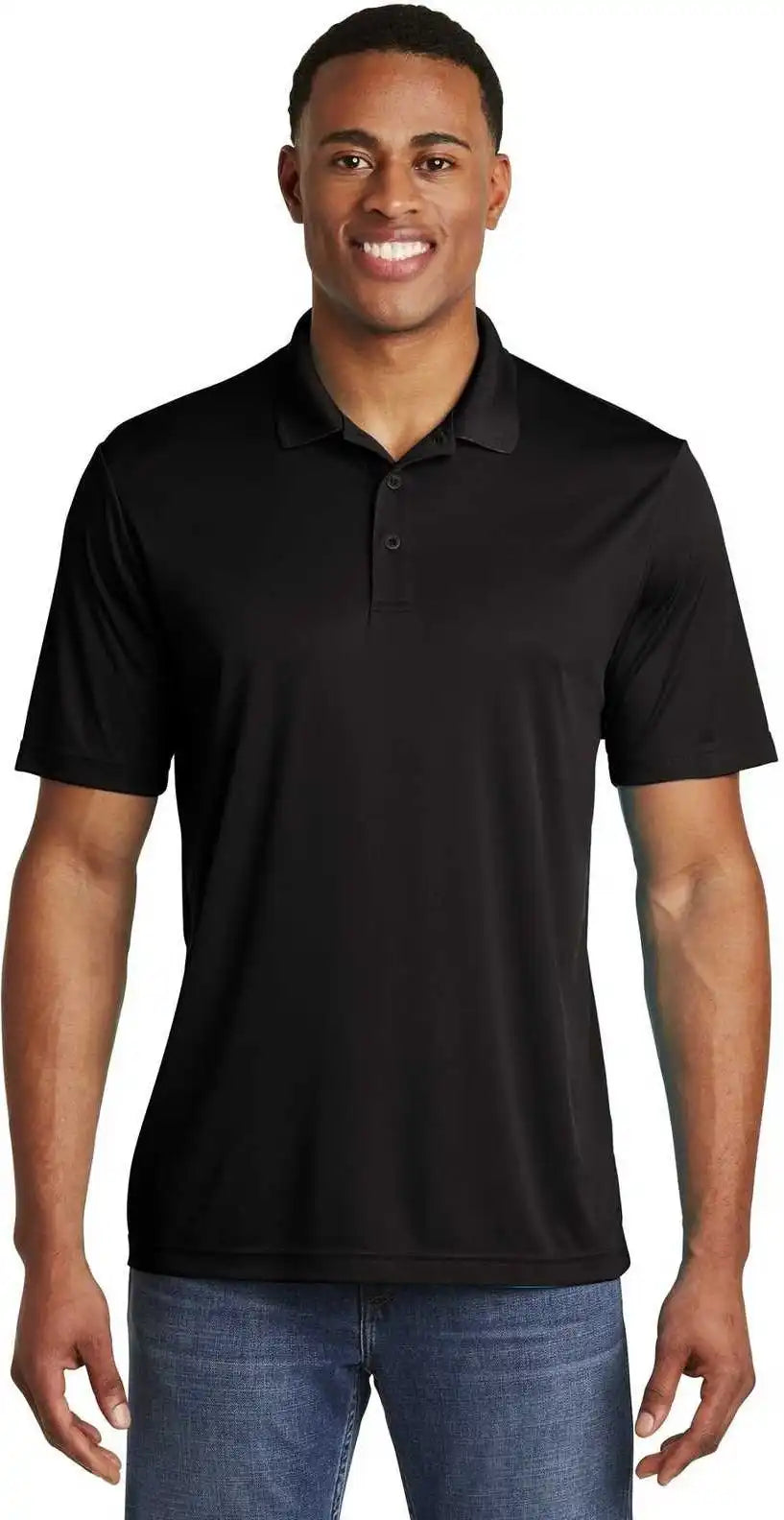 Sport Tek St550 Posicharge Competitor Polo Black