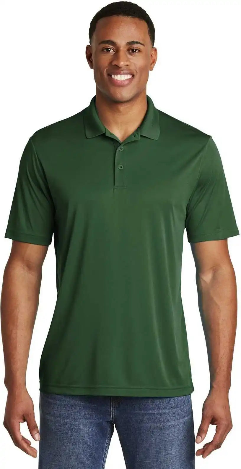 Sport Tek St550 Posicharge Competitor Polo Forest Green