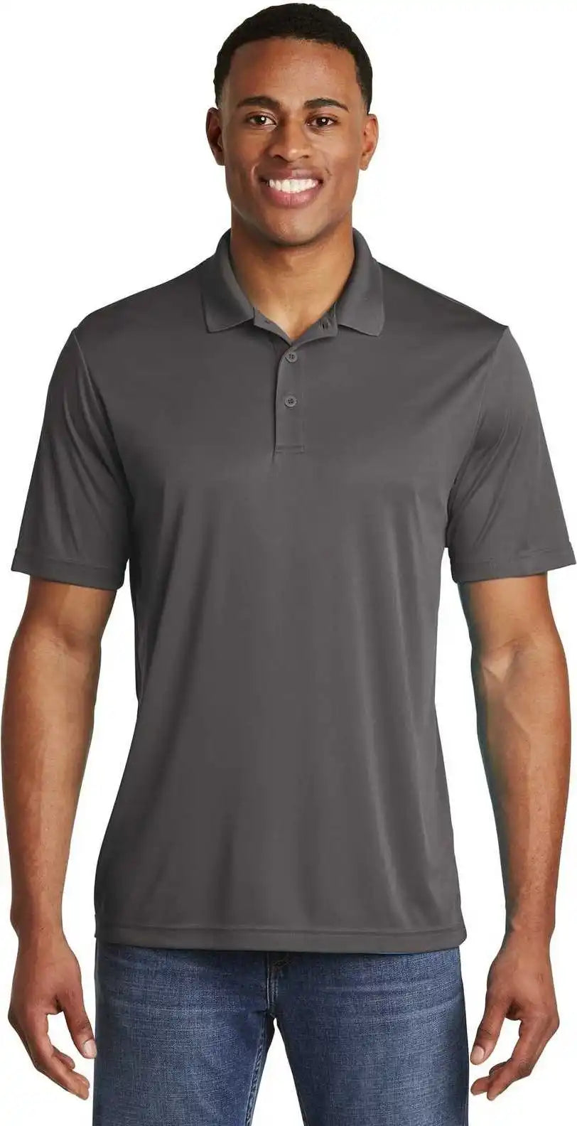 Sport Tek St550 Posicharge Competitor Polo Iron Gray