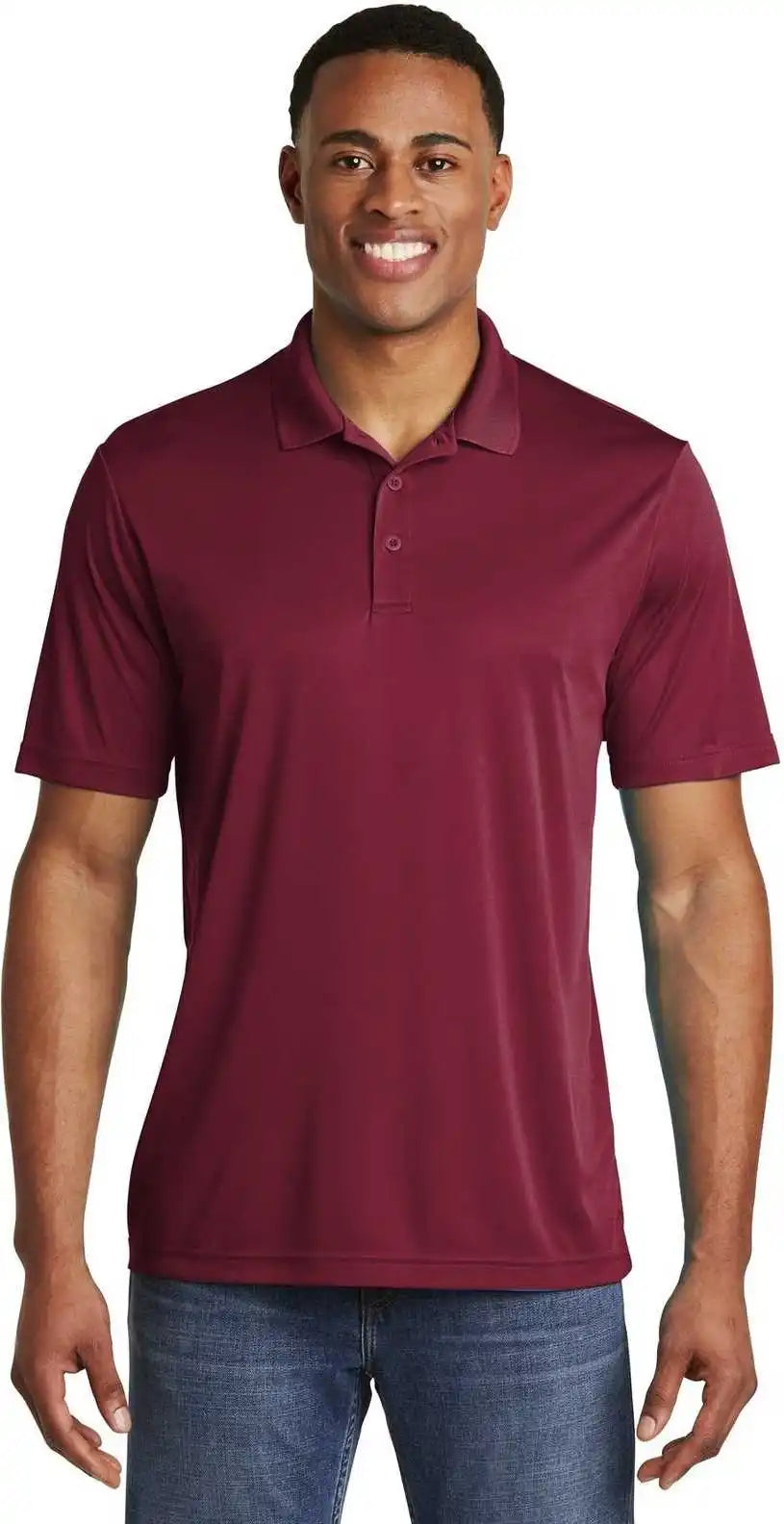 Sport Tek St550 Posicharge Competitor Polo Maroon