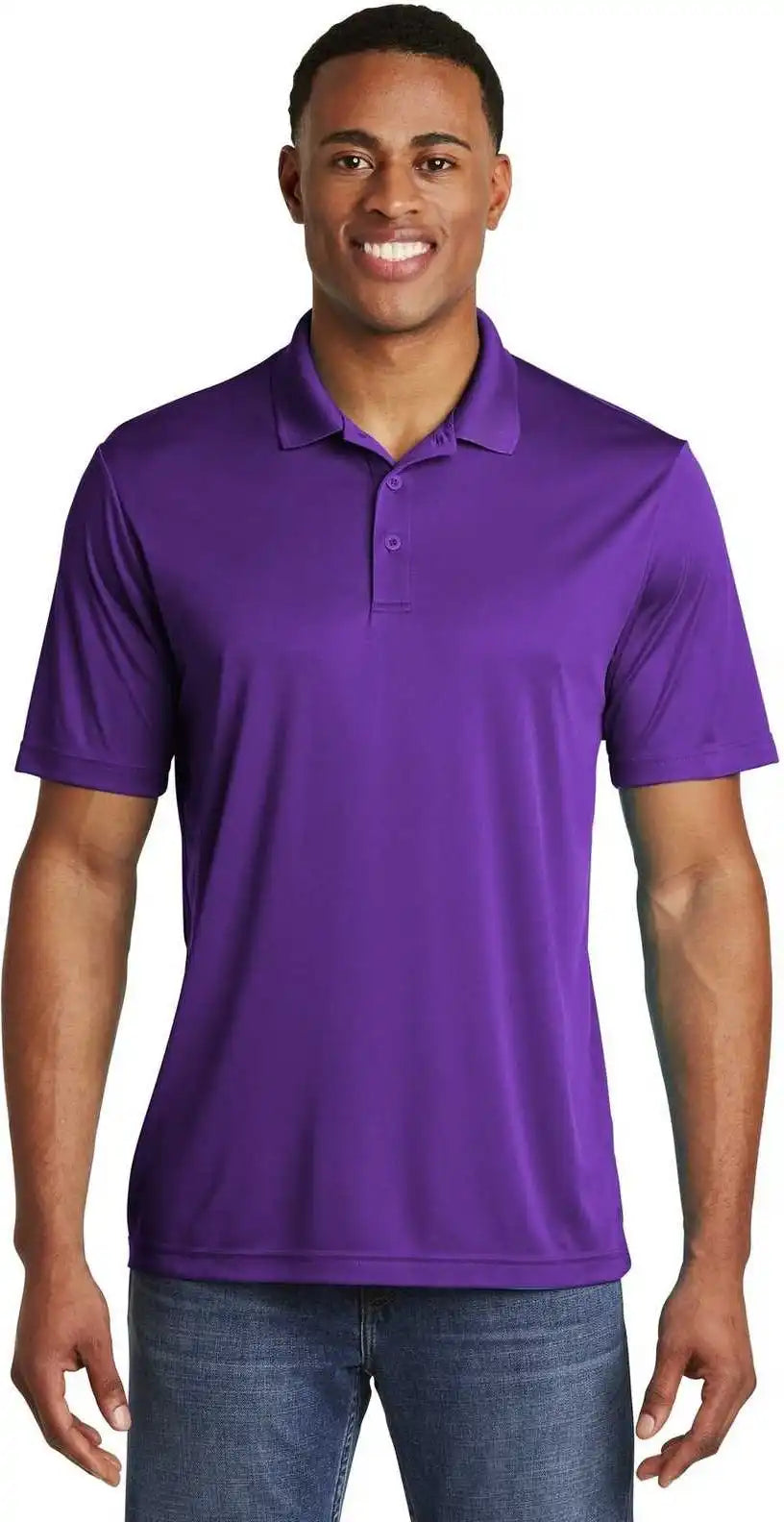 Sport Tek St550 Posicharge Competitor Polo Purple