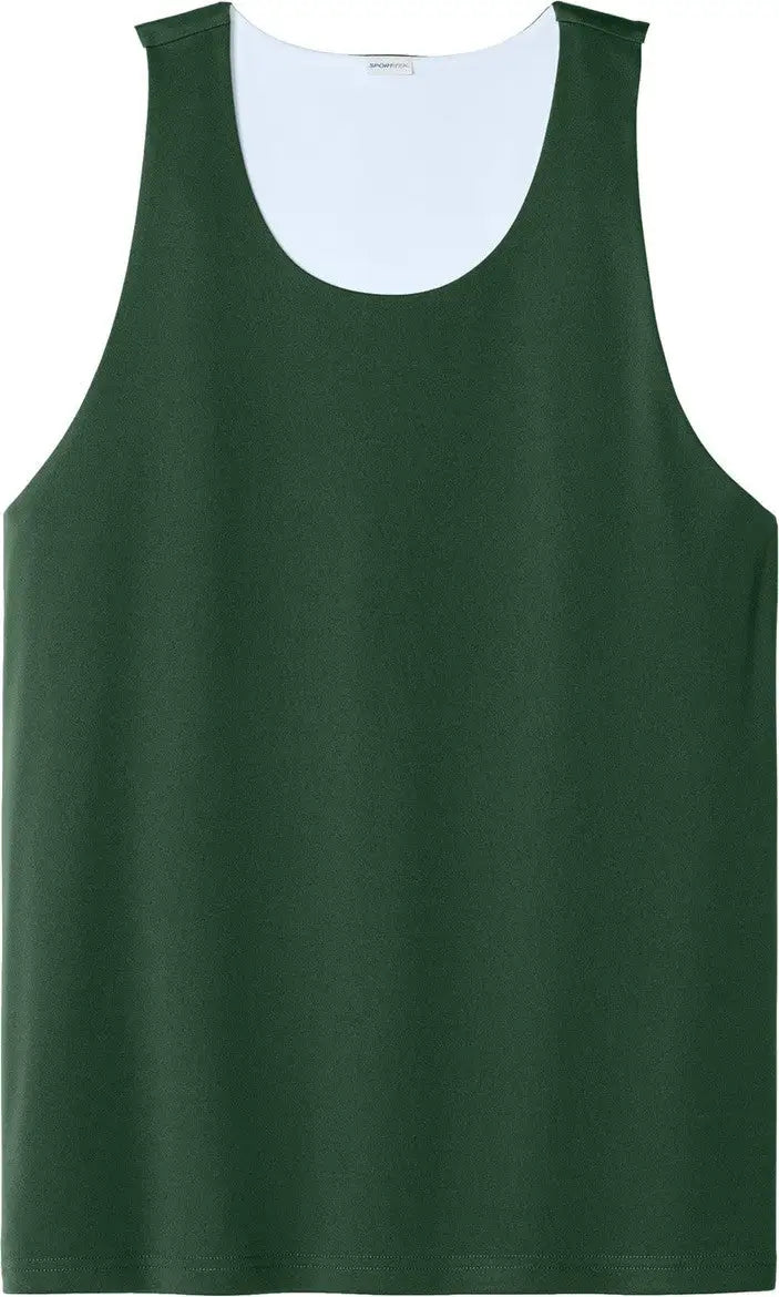 Sport-tek St551 Posicharge Competitor Rev Tank - Forest Green White
