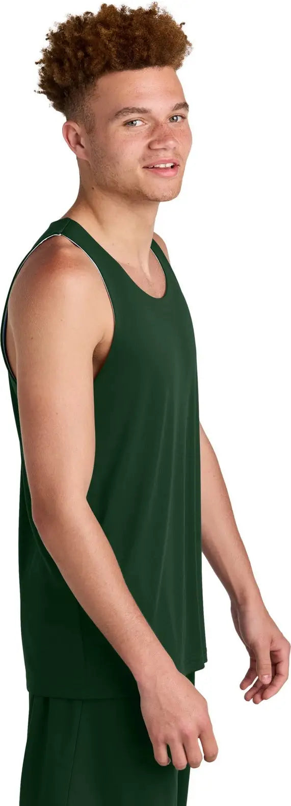 Sport-tek St551 Posicharge Competitor Rev Tank - Forest Green White