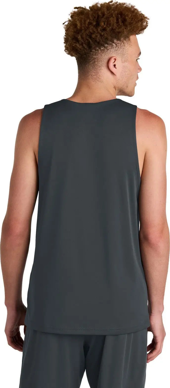 Sport-tek St551 Posicharge Competitor Rev Tank - Iron Gray White